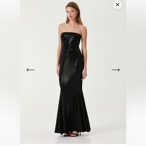 Norma Kamali Strapless Black Dress